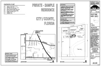 Architectural plan outlet set